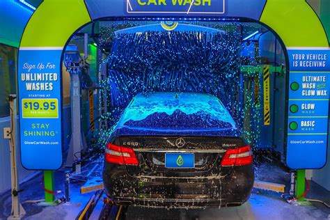 Magic glow car wash